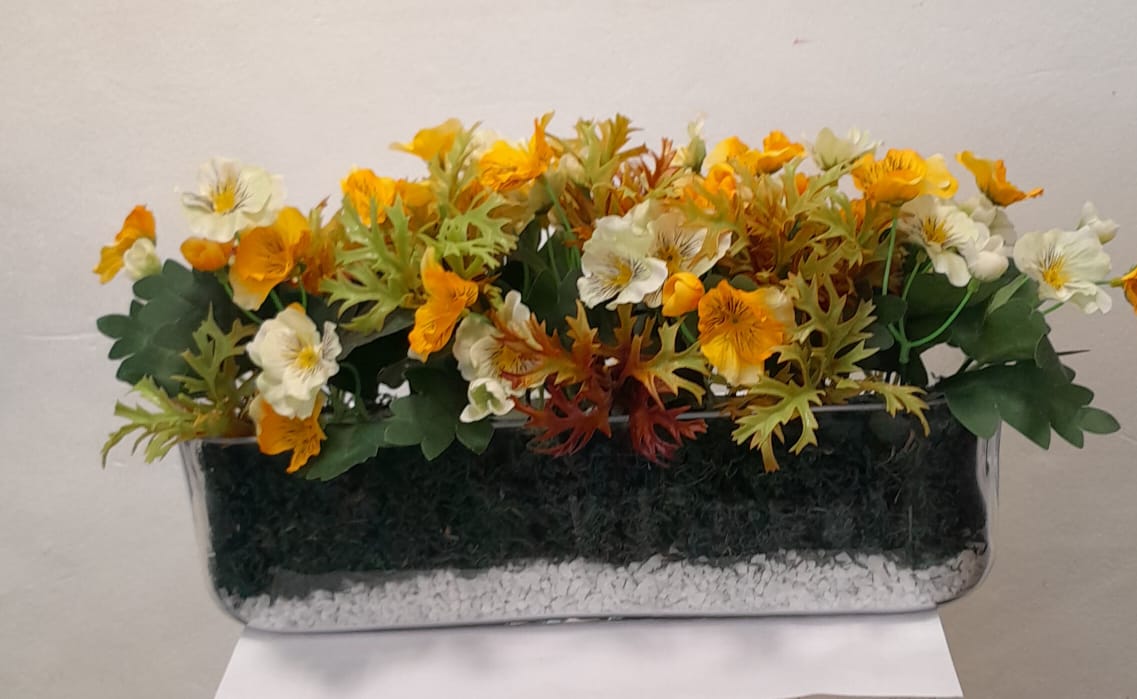 Artificial Floral Arrangement (h:22cm w:33cm)
