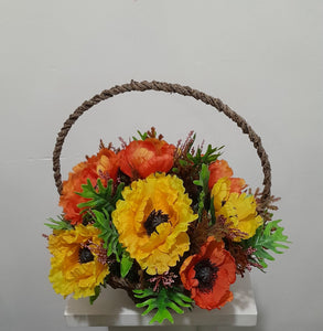 Artificial Floral Arrangement (h:35cm w:30cm)