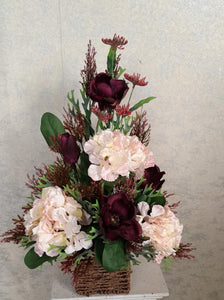 Artificial Floral Arrangement (h:60cm w:34cm)