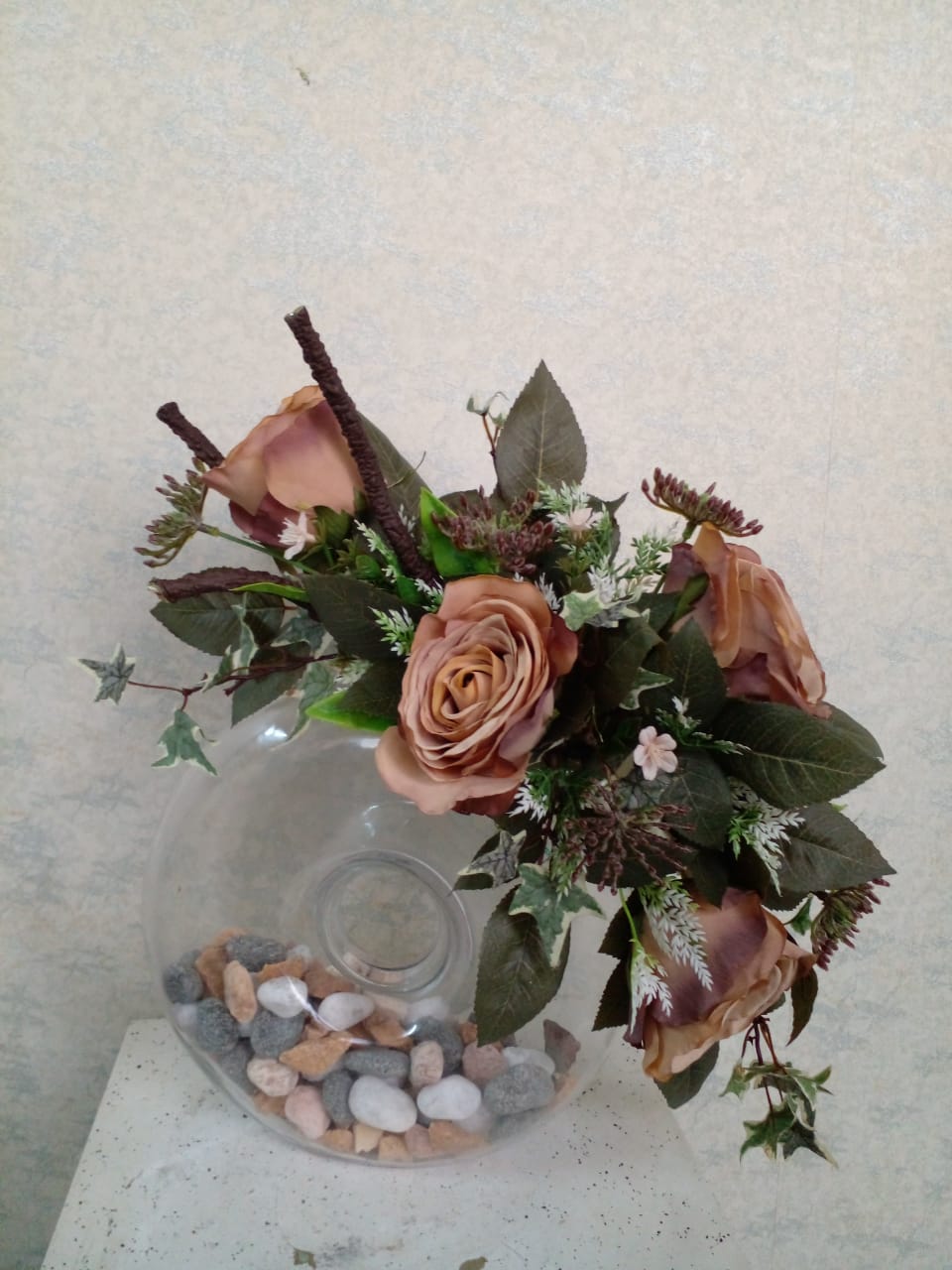 Artificial Floral Arrangement (h:40cm w:39cm)