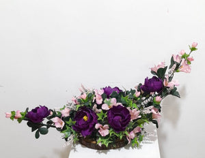 Artificial Floral Arrangement (h:15cm w:45cm)