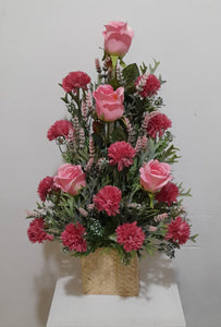 Artificial Floral Arrangement (h:55cm w:33cm)