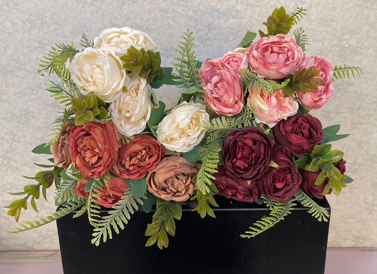 Rustic peony bunch (H:27cm W:17cm)