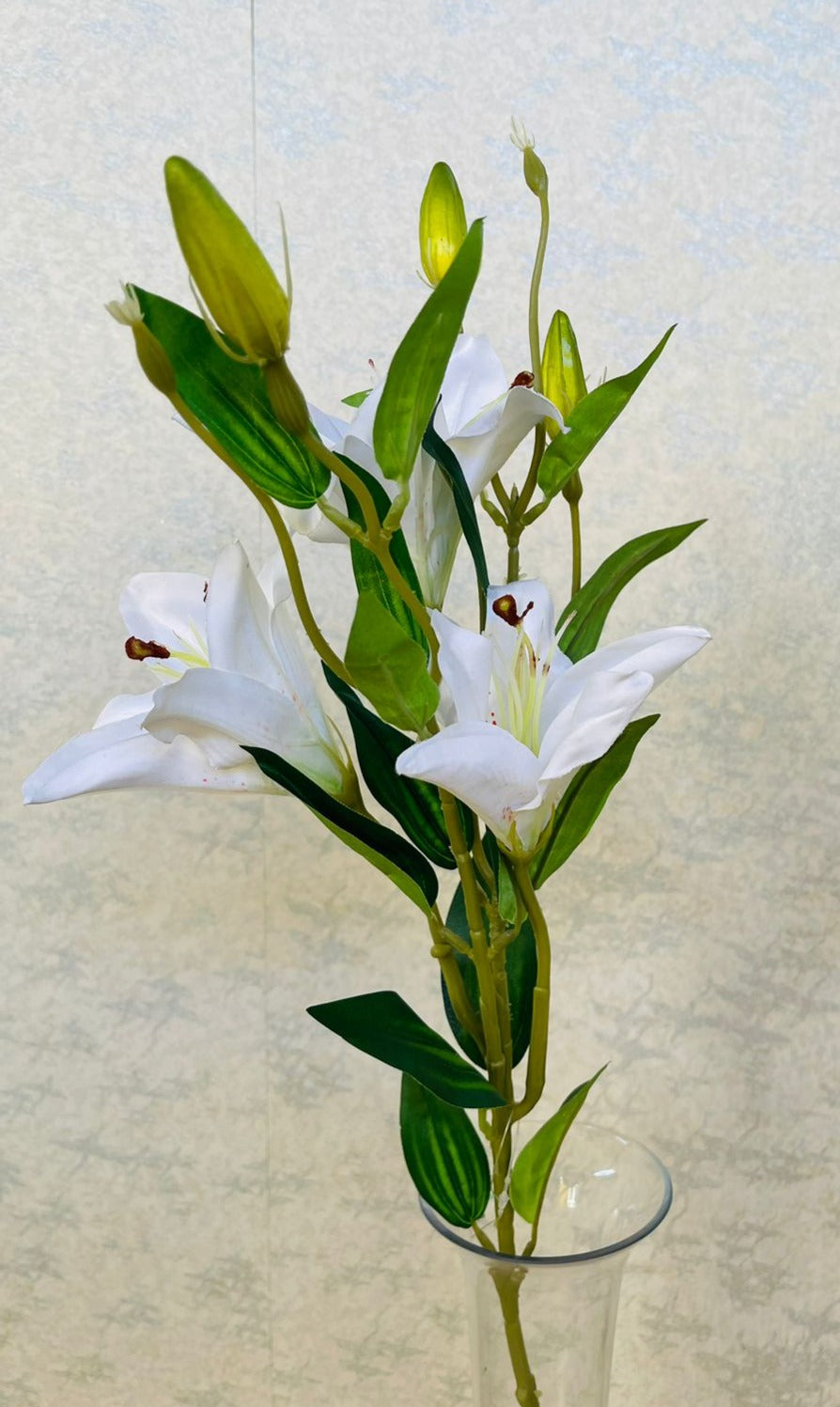 3 flower tiger lilly sprig(H:77cm W:20cm)
