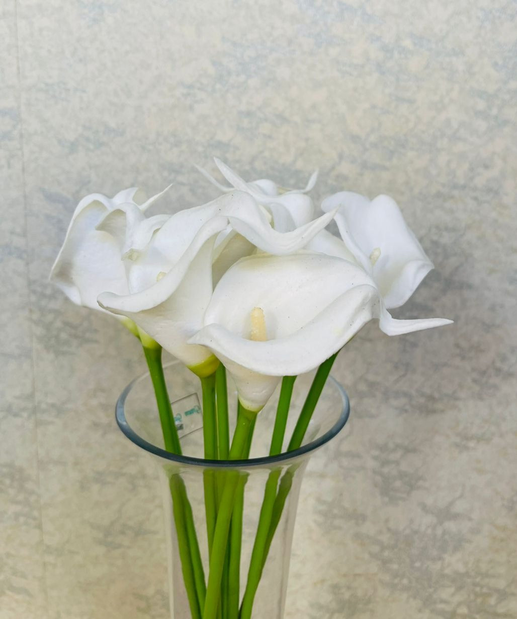 Single mini arum lilly flower(H:30cm W:20cm)