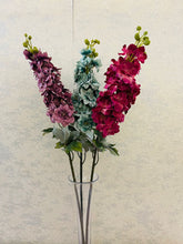 Load image into Gallery viewer, Autumn delphinium sprig
