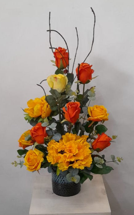 Artificial Floral Arrangement (h:62cm w:35cm)