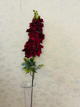 Load image into Gallery viewer, Autumn delphinium sprig
