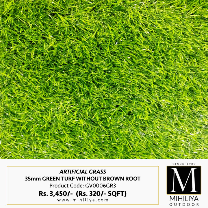 35mm Artificial Grass (A3), Green (SQM - SOLD IN PCs)