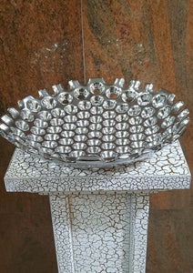 Ceramic Web Basket (Silver) - Green Gardens Mihiliya (Pvt) Ltd