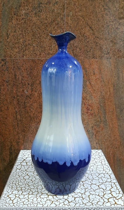36cm Glazed Porcelain Vase (Authentic) - Green Gardens Mihiliya (Pvt) Ltd