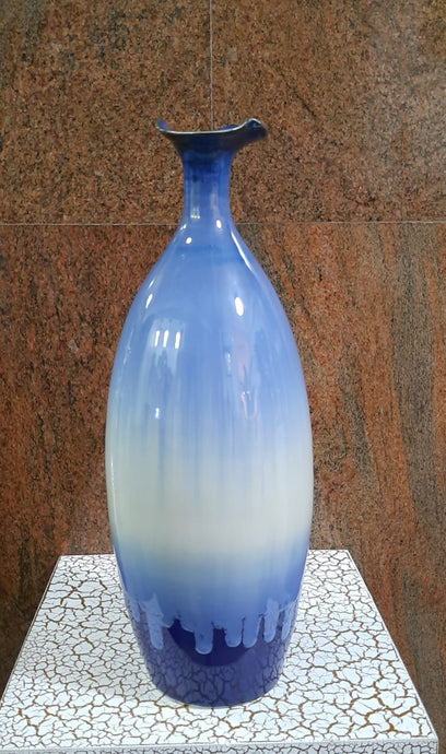 36cm Glazed Porcelain Vase (Authentic) - Green Gardens Mihiliya (Pvt) Ltd
