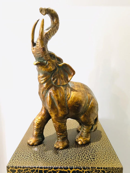 38cm Polymer Elephant - Green Gardens Mihiliya (Pvt) Ltd