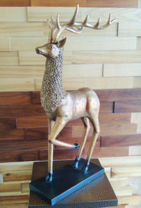 55cm Standing Reindeer (Gold) - Green Gardens Mihiliya (Pvt) Ltd