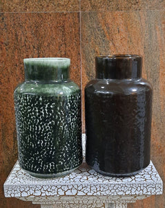 22cm Glazed Ceramic Jar - Green Gardens Mihiliya (Pvt) Ltd