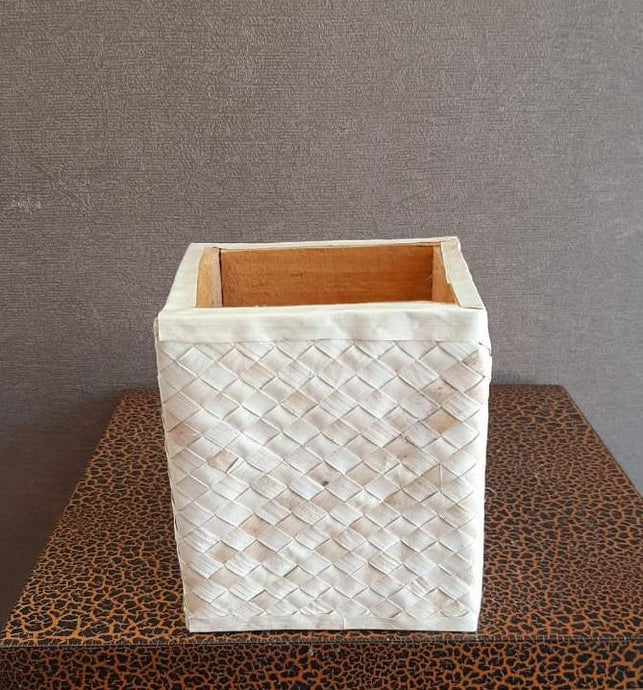 12cm Kithul Woven Square Base - Green Gardens Mihiliya (Pvt) Ltd
