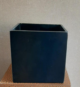 25cm Planter Wooden Square Base (Black)