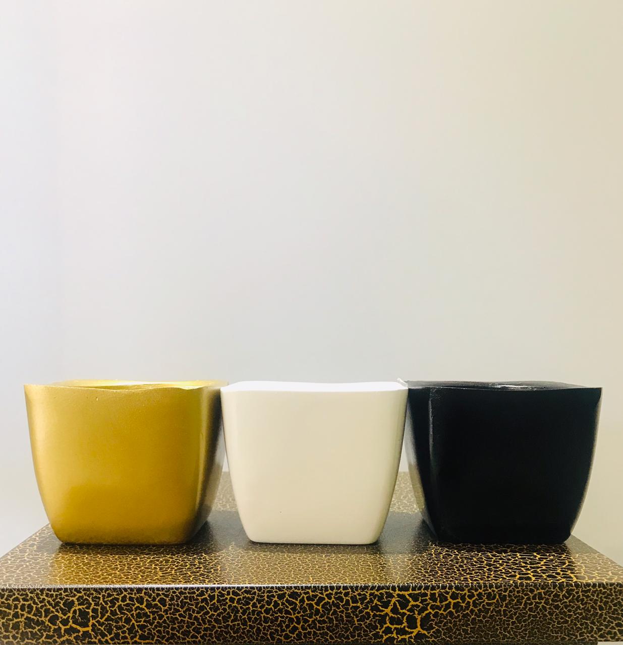 8cm Polymer Square Pot - Green Gardens Mihiliya (Pvt) Ltd