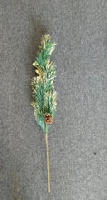 Load image into Gallery viewer, Pine Cones &amp; Gold Berries Sprig (60cm)
