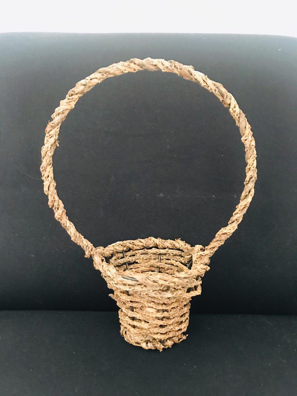 Kithul Base with Handle (h:32cm w:25cm)