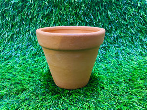 Clay Pot - Circular Base S (h:7cm w:8cm)