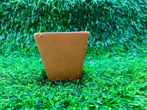 Clay Pot - Square Base L (h:7cm w:9cm)