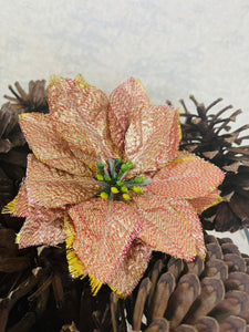 Single Poinsettia Flower L (Without stem)