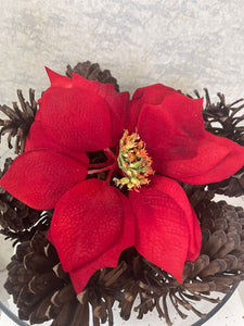Single Poinsettia Flower L (Without stem)