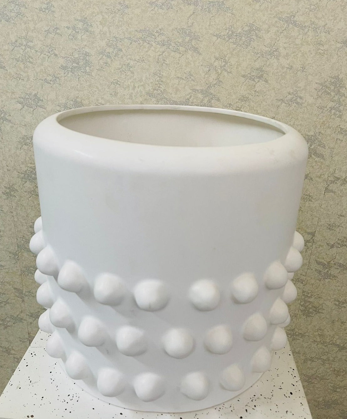 Ceramic Large Bubble Cylinder Vase