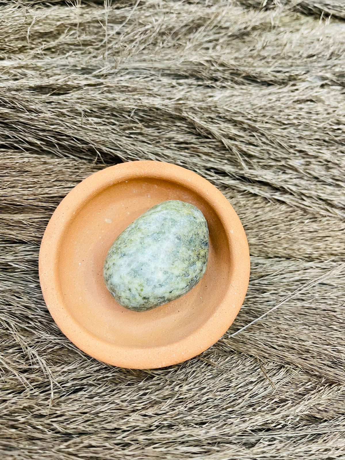 Green Polished Pebble Stone
