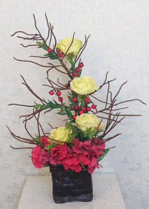 Artificial Floral Arrangement (h:56cm w:46cm)
